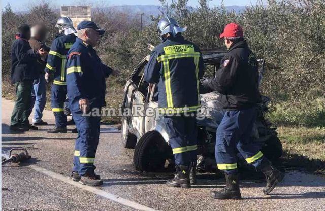Πυρκαγιά σε Ι.Χ όχημα στη Υπάτη Φθιώτιδας - Απανθρακώθηκε ο οδηγός