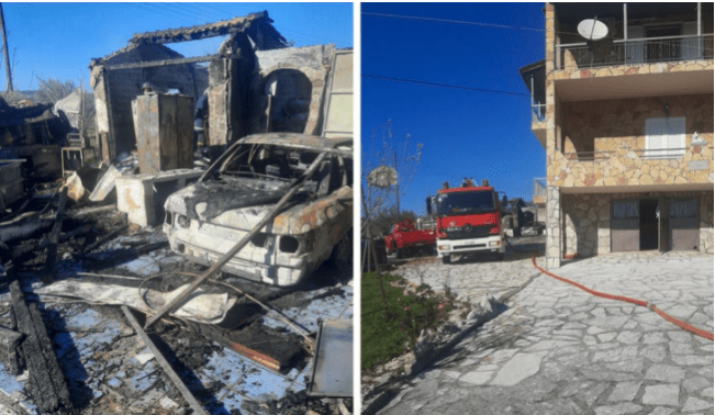 Φωτιά σε κατοικία στην περιοχή Λουτρό Μυρσίνης στην Πρέβεζα
