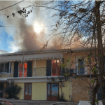Πυρκαγιά σε οικία στην περιοχή Βασιλική Λευκάδας (Φωτό)