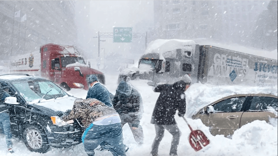 Ιστορική χιονοθύελλα πλήττει τις ΗΠΑ - Νέα Υόρκη και Βοστώνη στο «μάτι» της χιονοκαταιγίδας