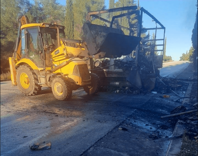 Φωτιά σε φορτηγό στην Εθνική Οδό Πρέβεζας – Ηγουμενίτσας