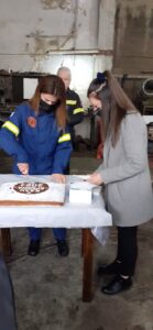 Έκοψαν την πρωτοχρονιάτικη πίτα τους οι πυροσβέστες του Αγρινίου