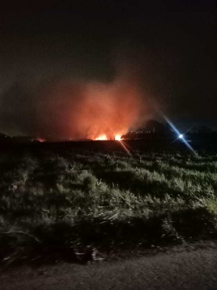 Πυρκαγιά σε χορτολιβαδική έκταση στα Σπάτα Αττικής (Φωτό)