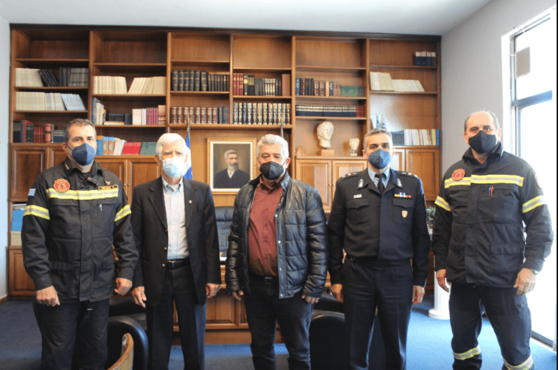 Εθιμοτυπική επίσκεψη του νέου Περιφερειακού Διοικητή Π.Υ.Δ.Ε στον Δήμο Ήλιδας