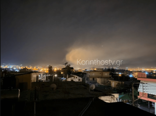Ισχυρή έκρηξη και πυρκαγιά σε επιχείρηση στην Κόρινθο (Φωτό)