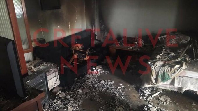 Πυρκαγιά σε μονοκατοικία στο Ηράκλειο Κρήτης - Γυναίκα εντοπίστηκε χωρίς τις αισθήσεις της