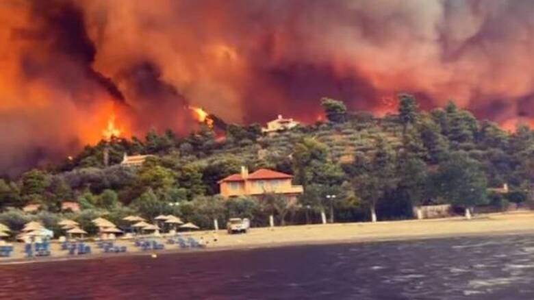 Η πυρκαγιά στη Βόρεια Εύβοια η μεγαλύτερη σε ολόκληρη την ΕΕ