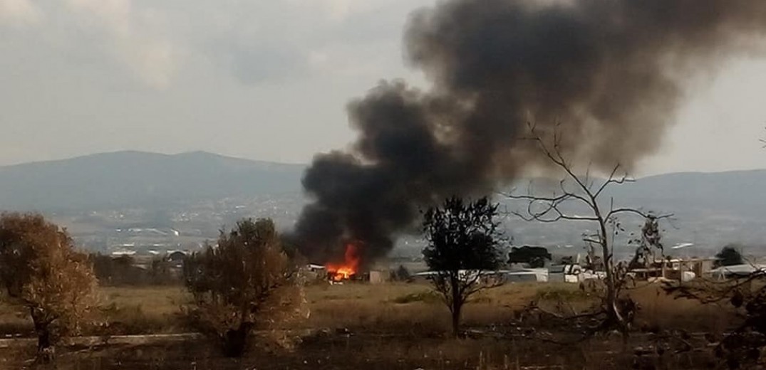 Πυρκαγιά εν υπαίθρω κοντά στο Αθλητικό Κέντρο Χαλάστρας στην Θεσσαλονίκη
