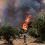 Πυρκαγιά σε αγροτοδασική έκταση σε εξέλιξη στο Βασιλάκη Ηλείας