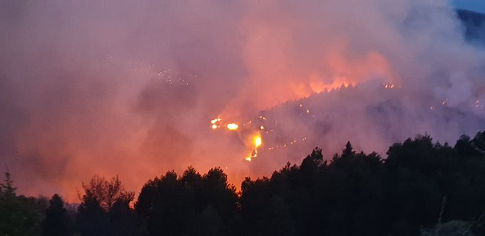 Πυρκαγιά στη Λακωνία - Βελτιωμένη η εικόνα του πύρινου μετώπου