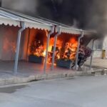 Πυρκαγιά σε κατάστημα στα Νέα Μουδανιά Χαλκιδικής (Φωτό)