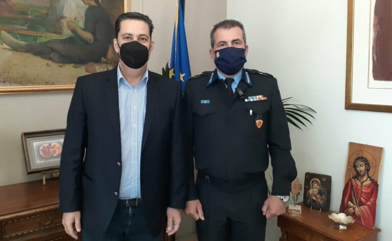 Με τον Χριστόφορο Μπόκα, νέο Περιφερειακό Διοικητή της Π.Υ. συναντήθηκε ο δήμαρχος Αγρινίου