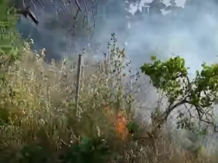 Πυρκαγιά εν υπαίθρω στο Λαγονήσι Αττικής (Φωτό)