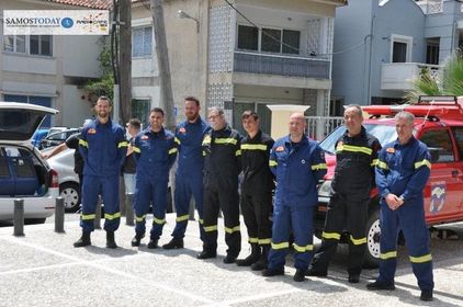 Ευχαριστήρια ανακοίνωση από το σύλλογο εθελοντών πυροσβεστών Πυθαγορείου για την παραλαβή του νέου οχήματος