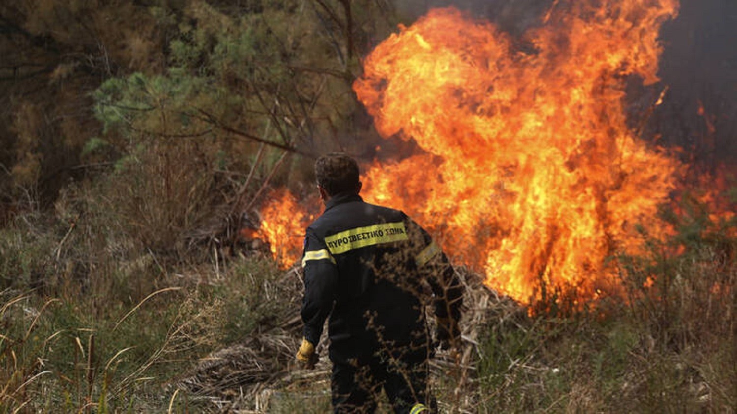 Πυρκαγιά εν υπαίθρω στην θέση Κάτσαρη στον Ασπρόπυργος Αττικής