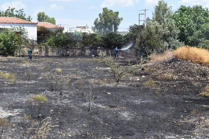 Φωτογραφικό υλικό από την πυρκαγιά στην Σαλαμίνα