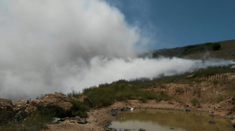 Νέα πυρκαγιά στον σκουπιδότοπο στο Αλιμάκι Κυπαρισσίας
