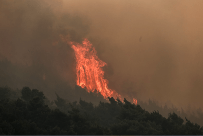 Μεγάλη πυρκαγιά σε δασική έκταση στην Βόνιτσα - Συναγερμός στην Πυροσβεστική
