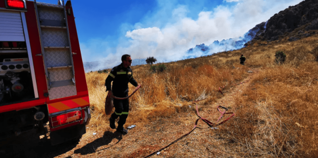 Εύβοια: Πυρκαγιά σε δάσος του δήμου Διρφύων-Μεσσαπίων