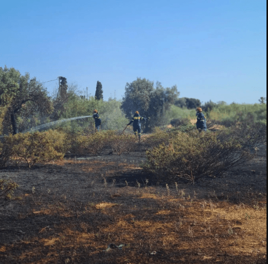 Πυρκαγιά εν υπαίθρω σε εξέλιξη στην Γλυφάδα Αττικής (Φωτό)