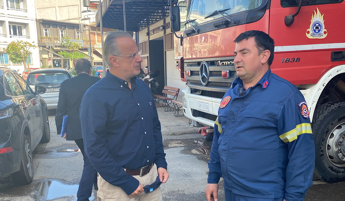 Ο Βουλευτής Ευβοίας Θανάσης Ζεμπίλη στη Διοίκηση της Πυροσβεστικής Υπηρεσίας Εύβοιας