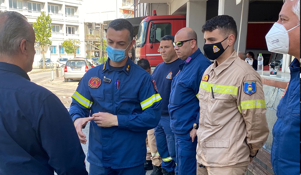 Ο Βουλευτής Ευβοίας Θανάσης Ζεμπίλη στη Διοίκηση της Πυροσβεστικής Υπηρεσίας Εύβοιας