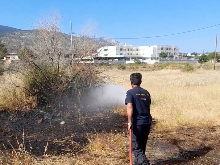 Πυρκαγιά εν υπαίθρω στις Αχαρνές Αττικής (Φωτό)