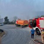 Πυρκαγιά σε χορτολιβαδική έκταση στο χωριό Λαγυνά Έβρου (Βίντεο)