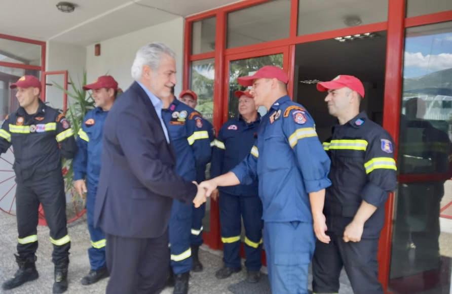 Στυλιανίδης: Στη Λαμία με τους Πυροσβέστες μας