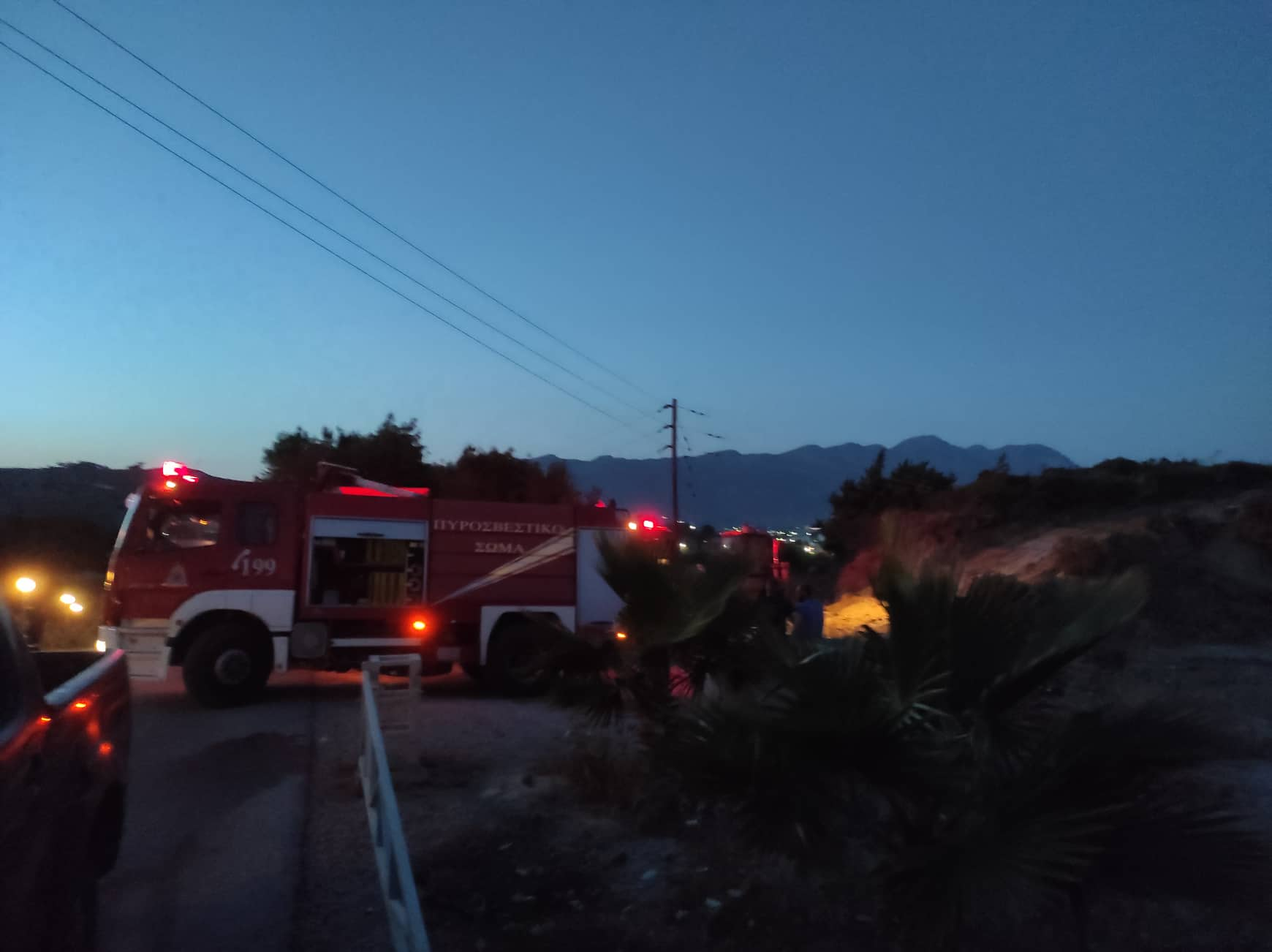 Πυρκαγιά σε δασική έκταση στην Κω (Φωτό)