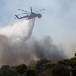 Πυρκαγιά στην περιοχή των Καμινίων στο Ηράκλειο Κρήτης (Βίντεο)