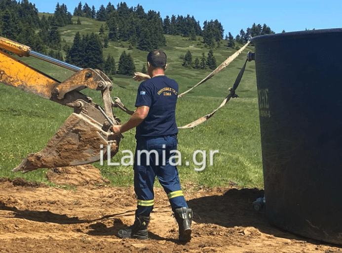 Έβαλαν δεξαμενή 40000 λίτρων στον Εθνικό Δρυμό Οίτης
