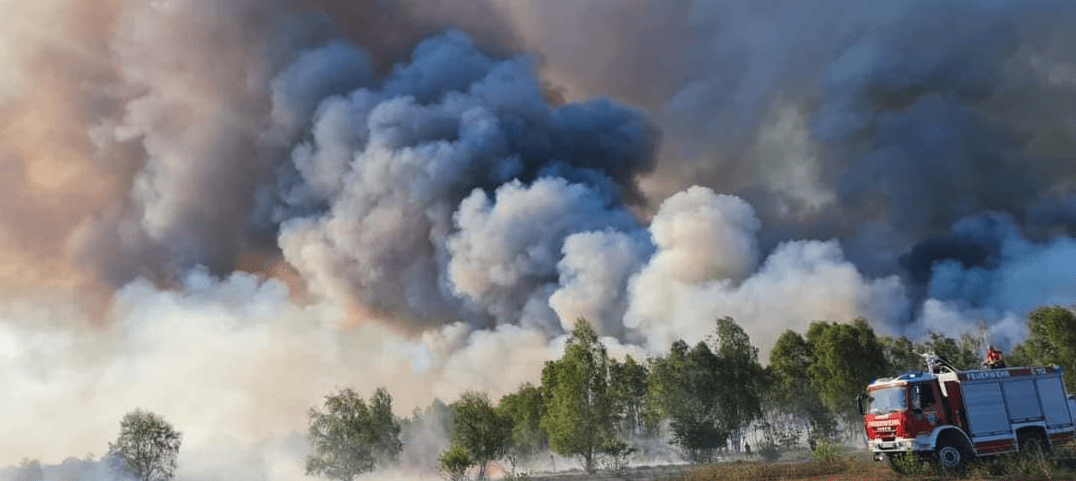 Μεγάλη δασική πυρκαγιά στην Ανατολική Γερμανία (Φωτό)