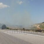 Πυρκαγιά σε ξερόχορτα στην Καμηλόβρυση Λαμίας (Βίντεο)