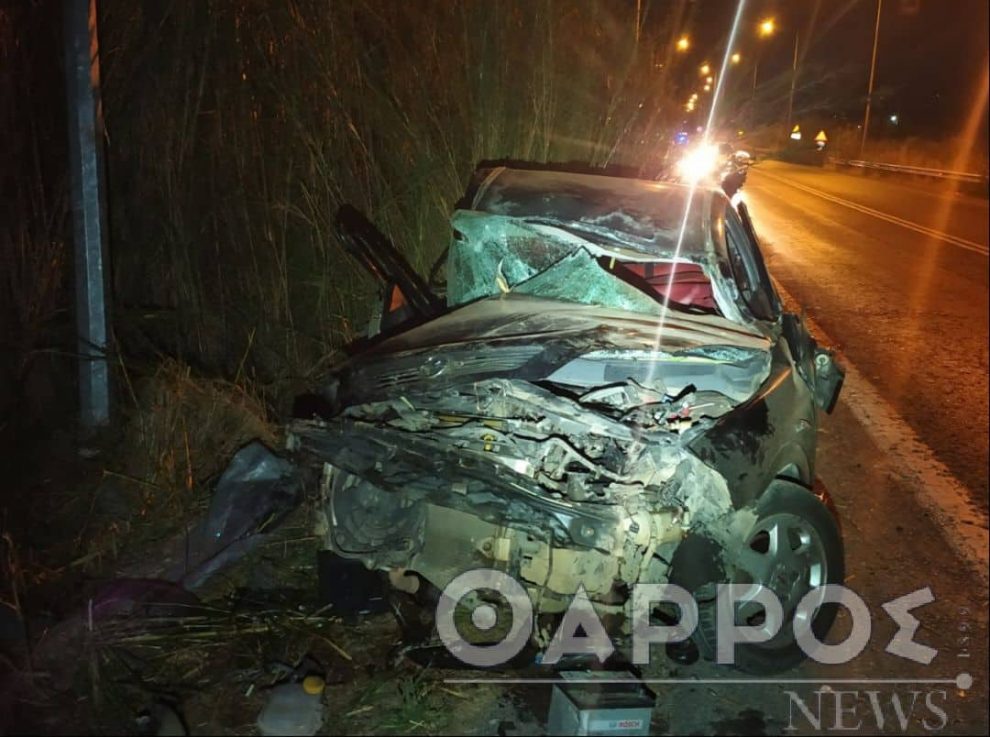 Καλαμάτα: Νεκρός 20χρονος σε τροχαίο - Τραυματισμένος σοβαρά διακομίστηκε στο νοσοκομείο ο συνοδηγός