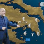 Αρναούτογλου: Έως 35 βαθμοί το Σαββατοκύριακο – Αλλαγή από Δευτέρα με καταιγίδες, μπόρες και χαλάζι (Βίντεο)