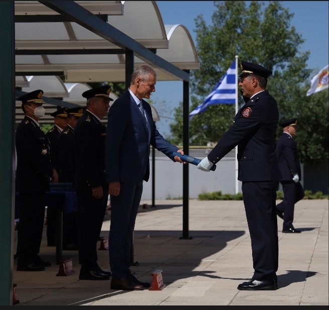 Τελετή ορκωμοσίας αποφοίτων Ανθυποπυραγών εκ Πυρονόμων της Σχολής Επιμόρφωσης και Μετεκπαίδευσης της Πυροσβεστικής Ακαδημίας