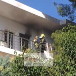 Πυρκαγιά σε υπό ανακαίνιση διαμέρισμα διώροφης πολυκατοικίας στα Μελίσσια (Φωτό)