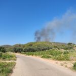 Πυρκαγιά εν υπαίθρω πλησίον στο νεκροταφείο της Λουτσας