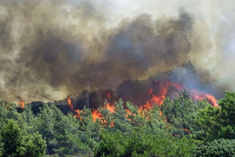 Μεγάλη πυρκαγιά σε χορτολιβαδική έκταση στο Ρεθύμνο