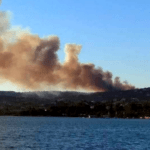 Μεγάλη πυρκαγιά σε δασική έκταση στο Κρανίδι Αργολίδας (Φωτό)