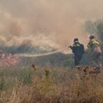 Πυρκαγιά σε χαμηλή βλάστηση στην Λέσβο