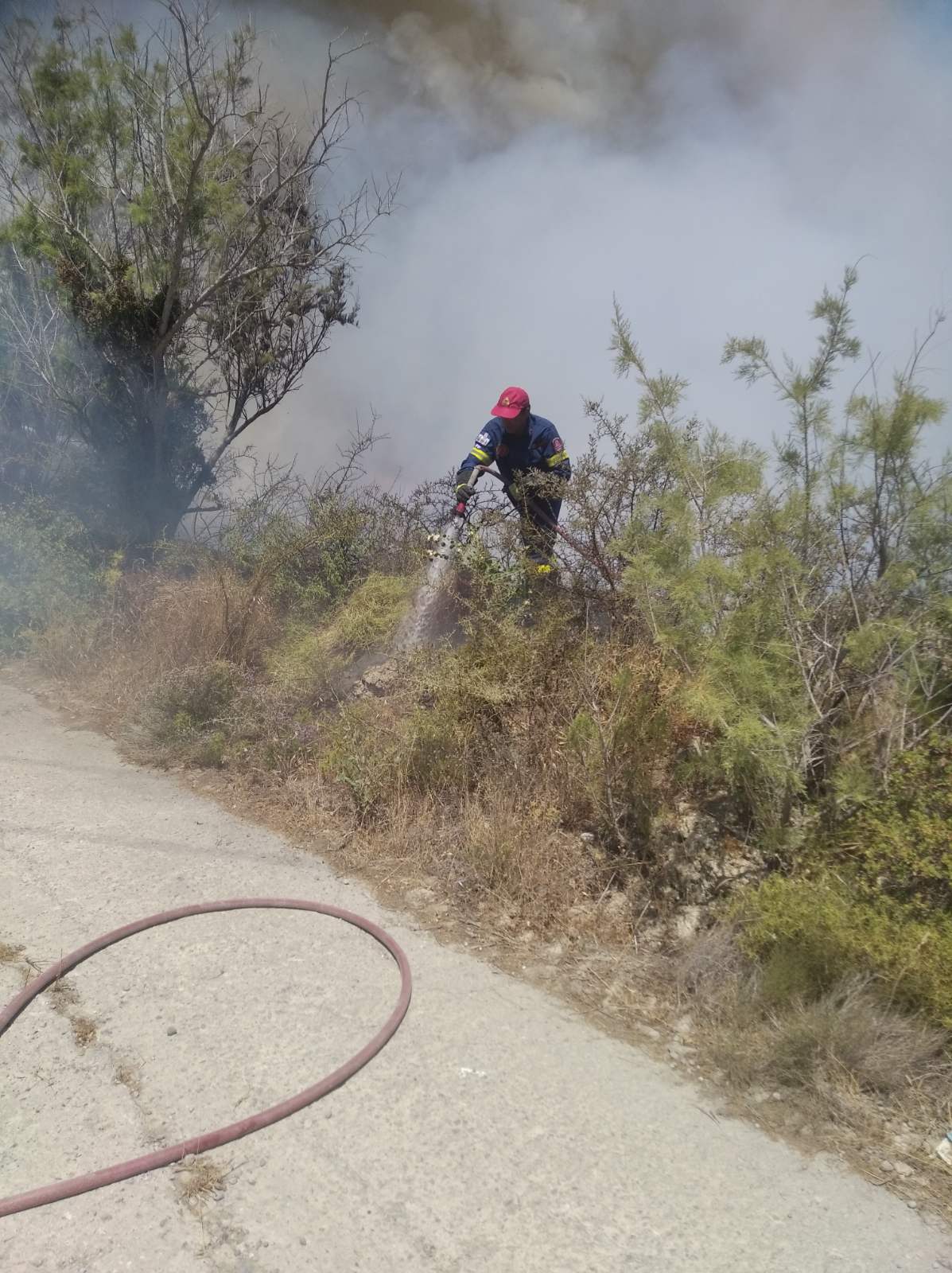 Πυρκαγιά σε αγροτοδασική έκταση στην Ρόδο