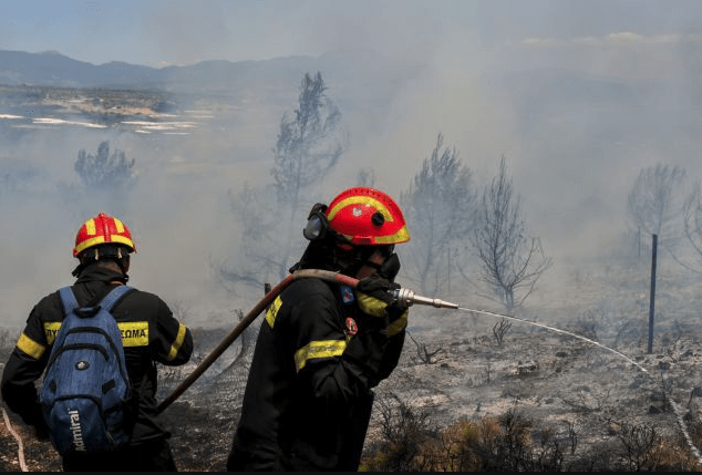 Πυρκαγιά στο Κομποβούνι Μιτόπολης στην Αχαΐα