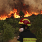 Μεγάλη πυρκαγιά σε δασική έκταση στην Λευκίμμη Κέρκυρας