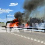 Πυρκαγιά σε χαμηλή βλάστηση πλησίον της Ε.Ο. Πύργου – Ολυμπίας στον Πύργο Ηλείας