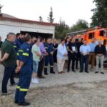 Δωρεά στο Πυροσβεστικό Κλιμάκιο Σαγιάδας ένα πυροσβεστικό όχημα