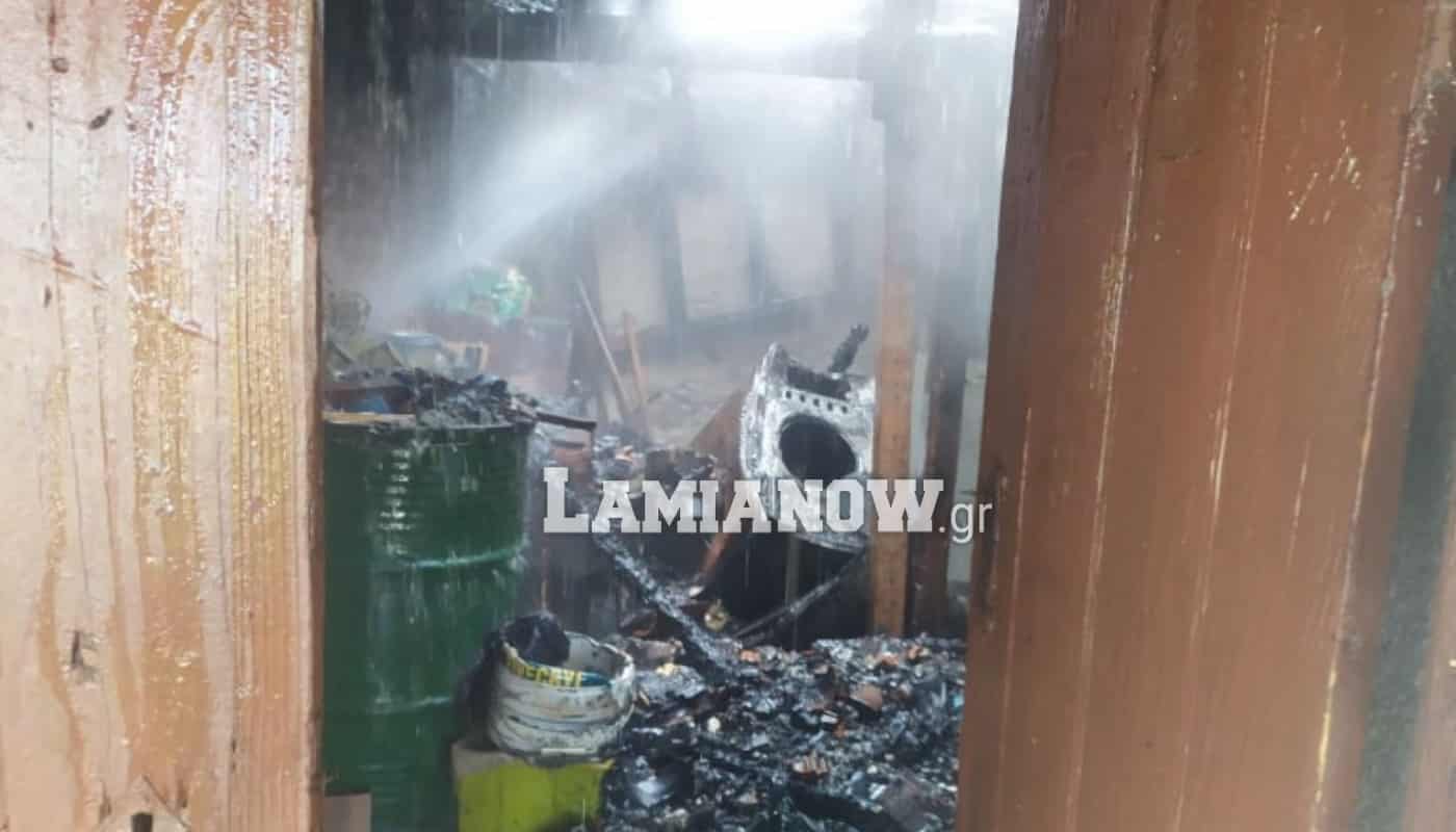 Φθιώτιδα: Πυρκαγιά σε αποθήκη σπιτιού στην Αρκίτσα