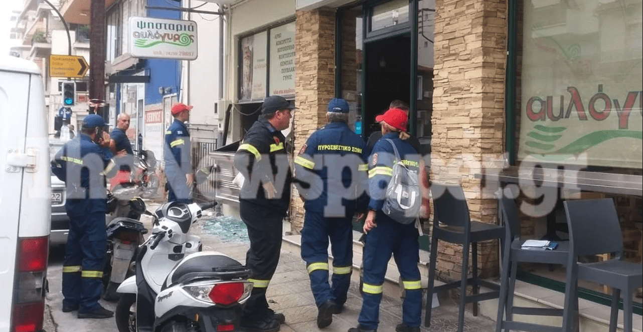 Βόλος: Ισχυρή έκρηξη σε σουβλατζίδικο – Δύο τραυματίες στο νοσοκομείο με εγκαύματα (Φωτό)