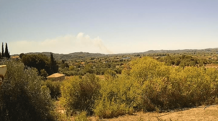 Πυρκαγιά σε έκταση με καλάμια στη Σπιάντζα Ηλείας